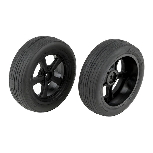 Image of Team Associated DR10 Mounted Front Drag Tires 71073 (12mm hex)