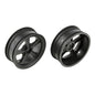 Image of Team Associated 1/10th No-Prep Drag Car Black Front Wheels 2.2, 12mm Hex 71079