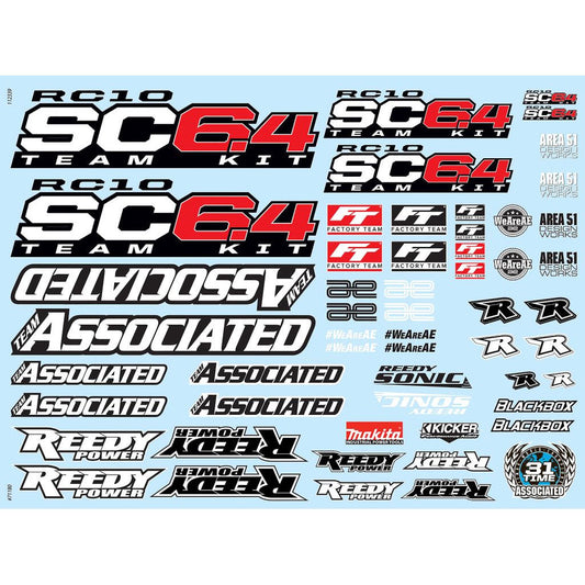 Image of RC10SC6.4 Decal Sheet