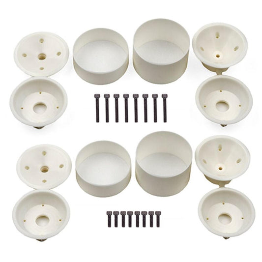 Image of RC10T Wide Rear and Narrow Front Wheels, (3-piece) white