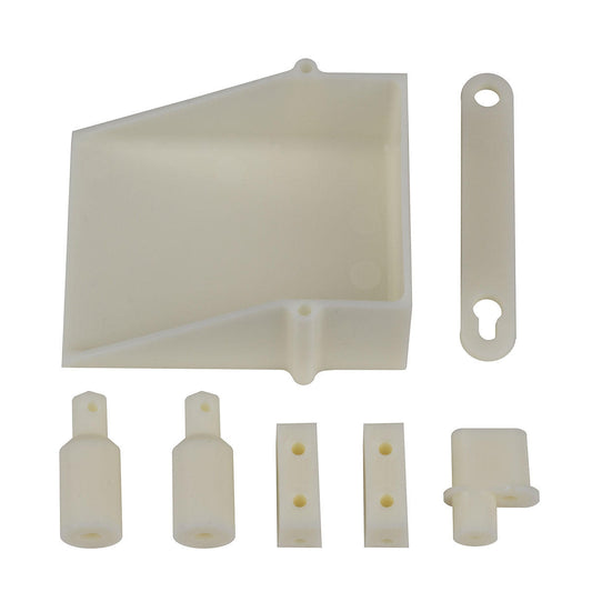 Image of RC10 Battery Cup, Servo, Body, Antenna Mount