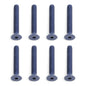 Image of Team Associated 4-40x3/4 Blue Aluminum FHCS Screws (8pcs) ASC7869