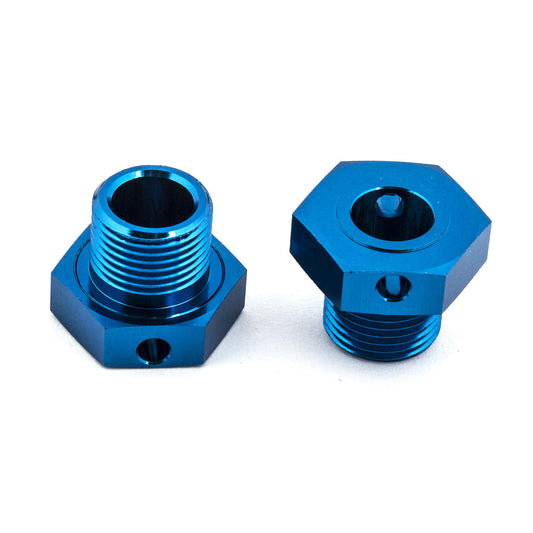 Image of Associated RC8B3 1/8th Buggy 17mm Blue Alloy Wheel Hex (+1mm) ASC81079