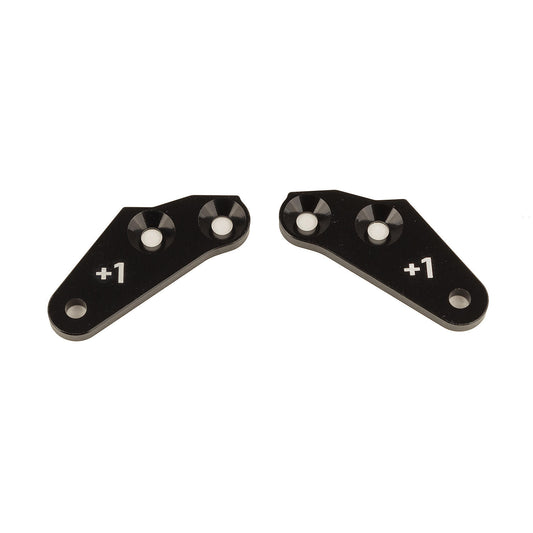 Image of RC8B4 Steering Block Arms, +1, Aluminum, for RC8B4.1/RC8B4.1e