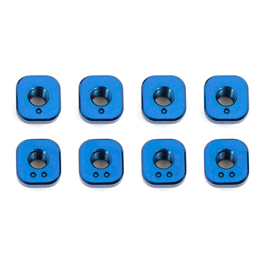 Image of Team Associated RC10F6 F1 Formula Racing Car Blue Alloy Camber Bushings ASC8661