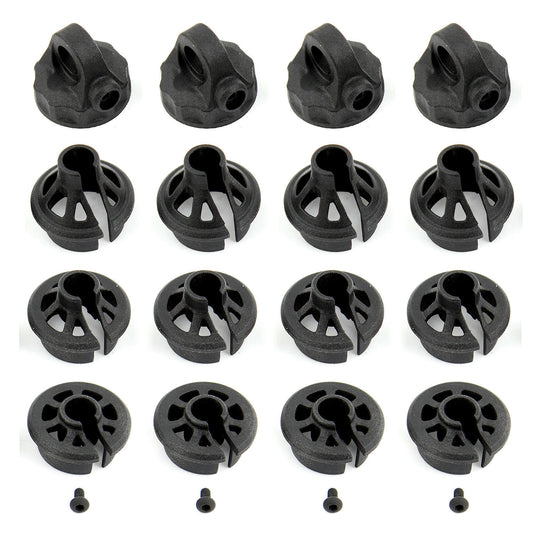Image of Team Associated RC10 B6.1 Buggy Shock Caps/Spring Cup Perch ASC91814