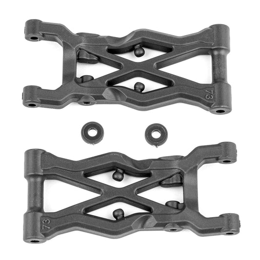 Image of Team Associated RC10B6.2 Buggy Carbon Rear Suspension Arms 73mm ASC91873