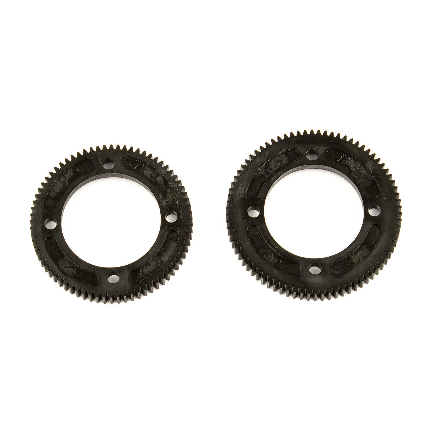 Image of Team Associated RC10 B74 4WD Buggy 72T/78T Spur Gears ASC92149 RC10B74