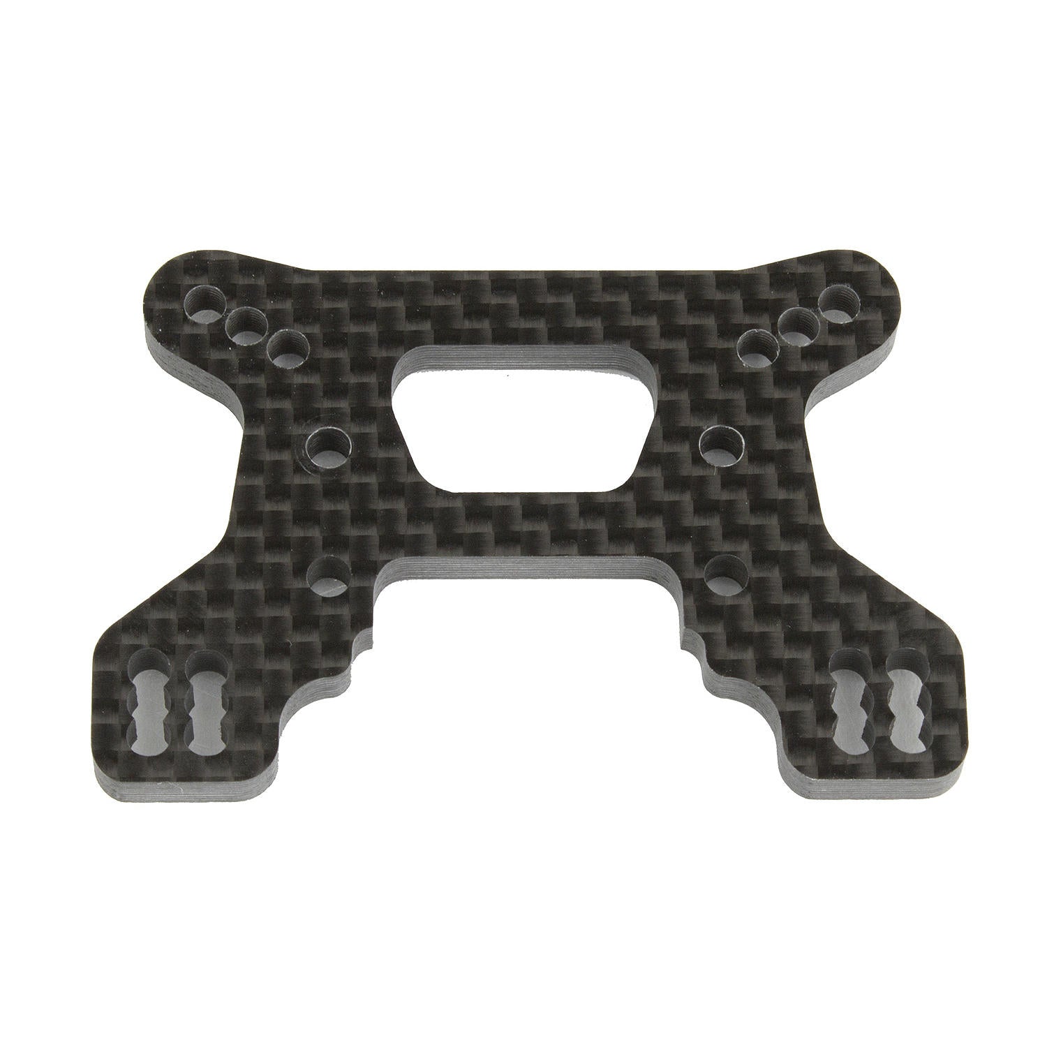 Image of Team Associated RC10 B74.1 4WD Buggy 23mm Carbon Fiber Front Shock Tower 92265