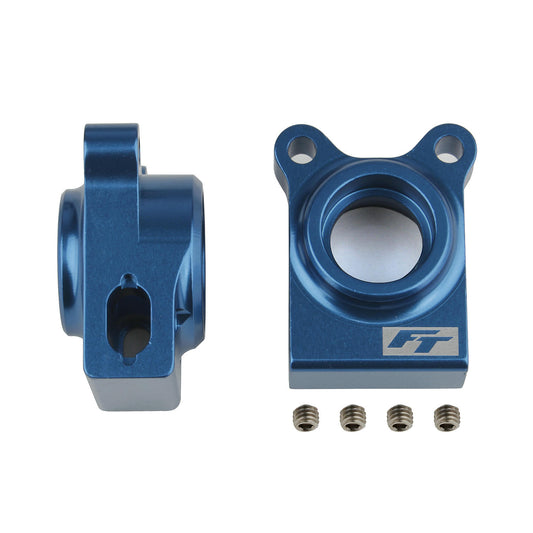 Image of Team Associated RC10B74.1 4WD Buggy Blue Alloy Rear Hub Carriers ASC92270