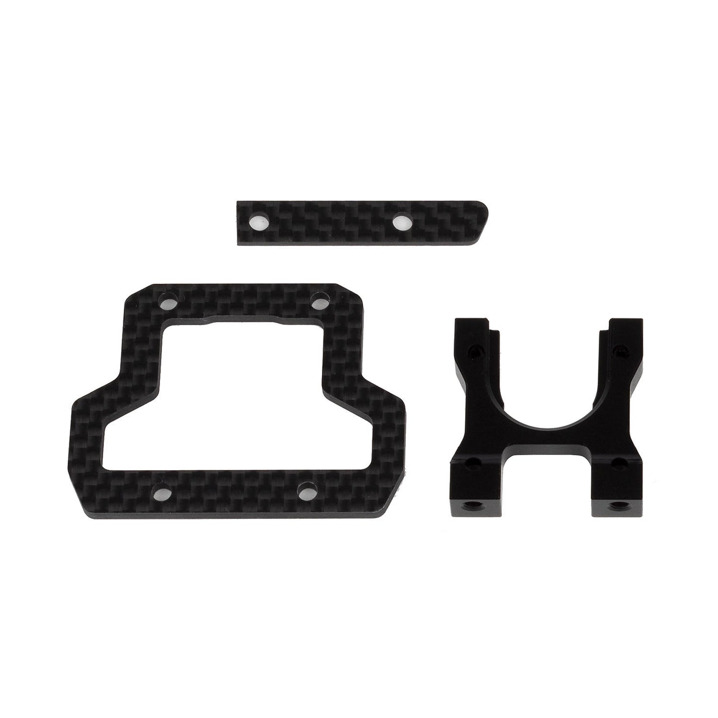 Image of RC10B74.2 Center Bulkhead and Brace Set, Decoupled Slipper