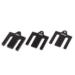 Image of RC10B7 FT Front Bulkhead Shims carbon fiber