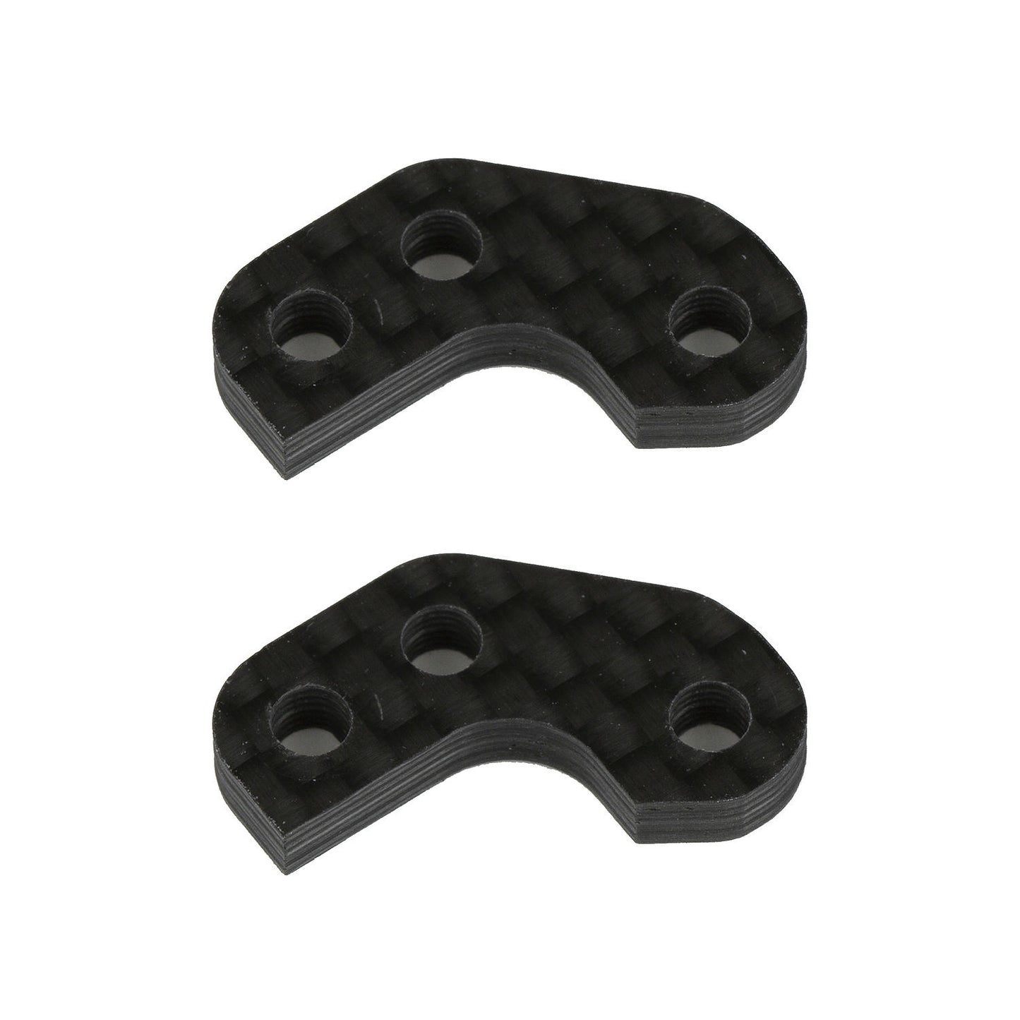 Image of Team Associated RC10 B74 4WD Buggy Carbon Fiber -2mm Caster Block Link Mount Set