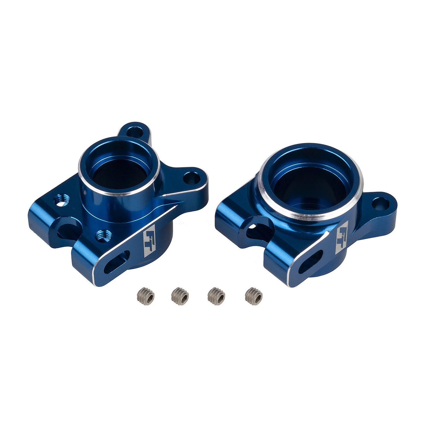 Image of RC10B7 FT Rear Hub Set, Blue