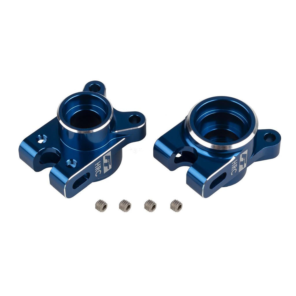 Image of RC10B7 FT Rear Hub Set, HRC, Blue