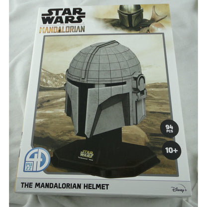 Image of Star Wars The Mandalorian Helmet Paper Model Kit by Asmodee ASM4D-51313