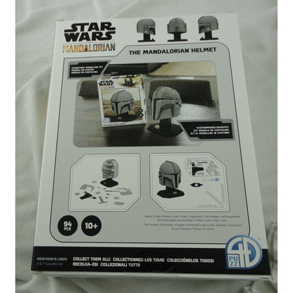 Image of Star Wars The Mandalorian Helmet Paper Model Kit by Asmodee ASM4D-51313