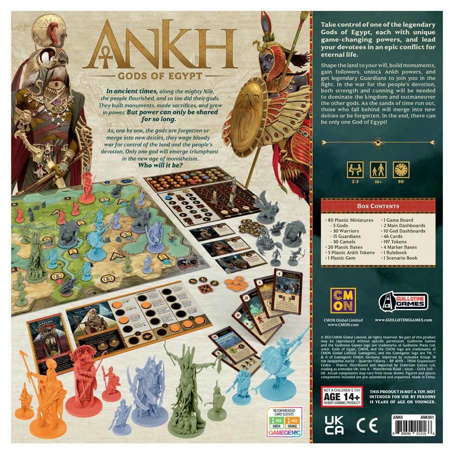 Image of Ankh: Gods of Egypt Board Game by Asmodee Games ASMANK01