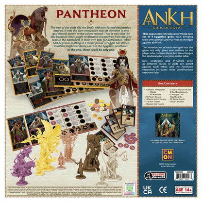 Image of Ankh: Gods of Egypt Board Game Pantheon Expansion ASMANK002