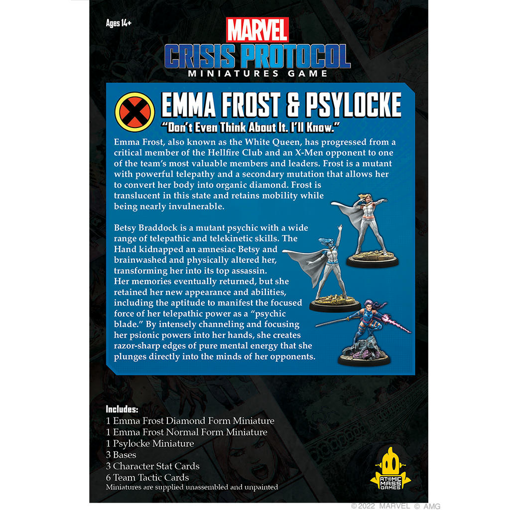 Image of Marvel Crisis Protocol Miniatures Game Emma Frost & Psylocke Character Pack