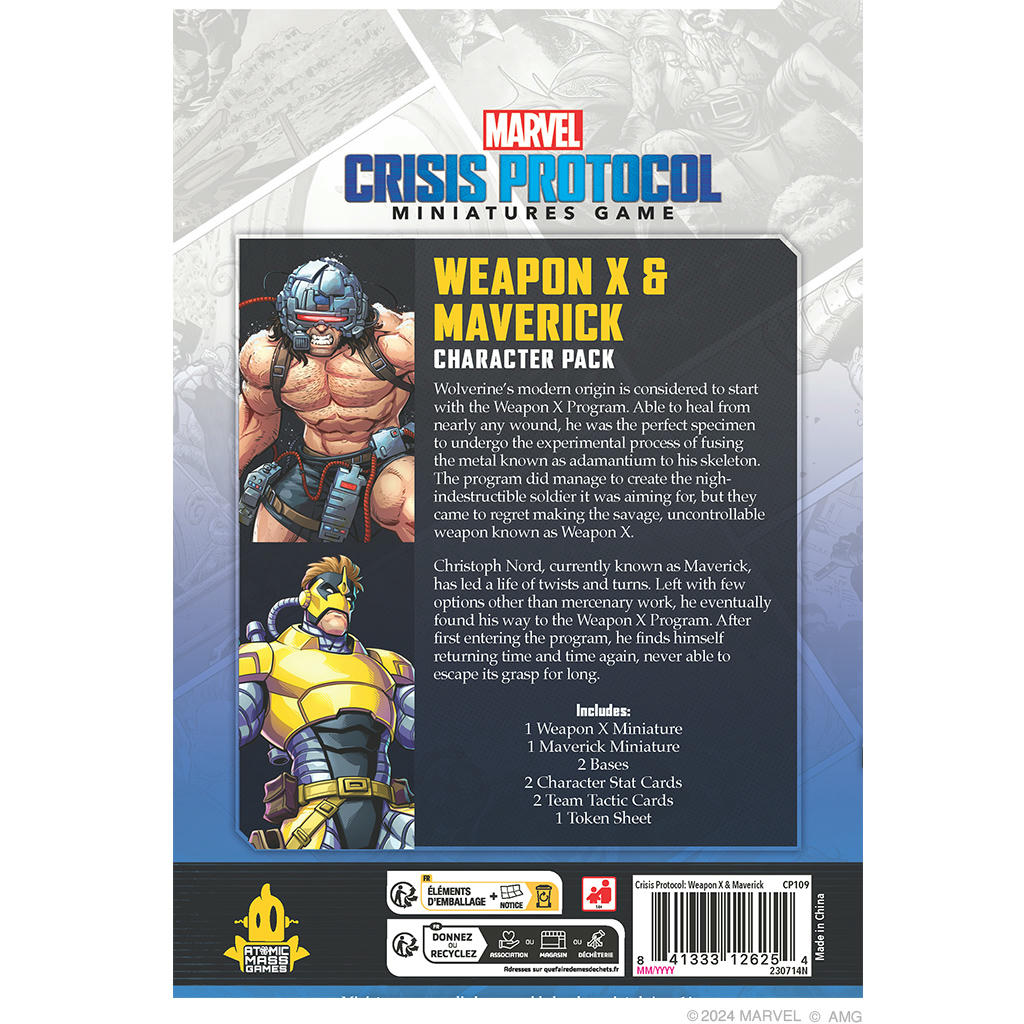 Image of Marvel Crisis Protocol Weapon X / Maverick Expansion ASMCP109