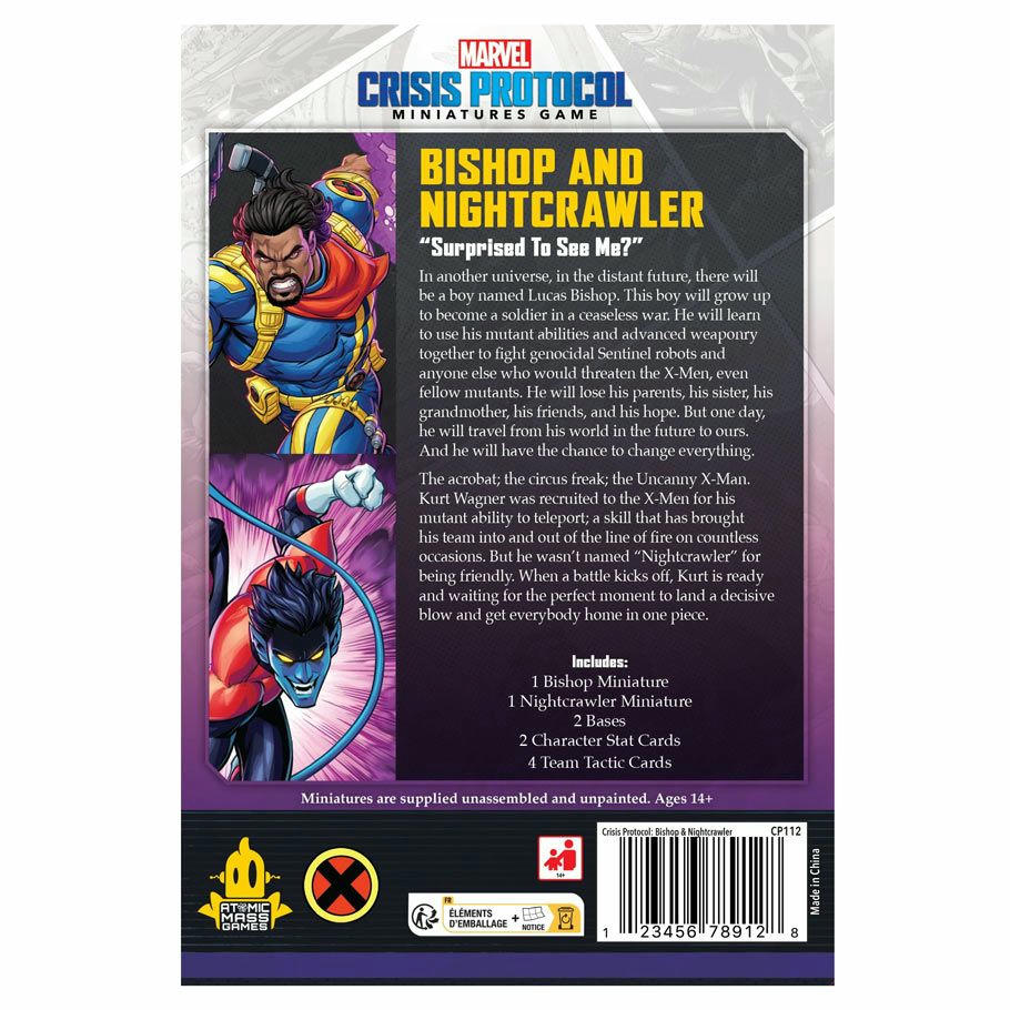 Image of Marvel Crisis Protocol Miniatures Game Bishop & Nightcrawler Character Pack