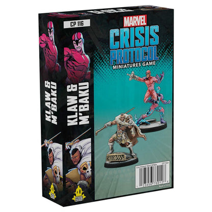 Image of Marvel Crisis Protocol Miniatures Game Klaw & M'Baku Character Pack ASMCP116EN