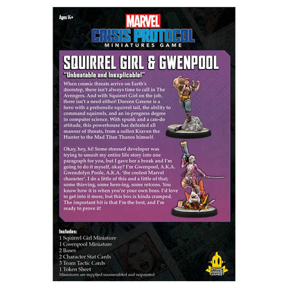 Image of Marvel Crisis Protocol Miniatures Game Squirrel Gril & Gwenpool Character Pack