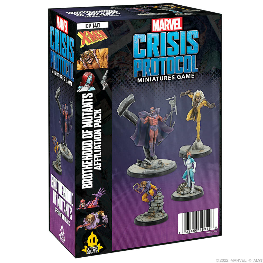 Image of Marvel Crisis Protocol Brotherhood of Mutants Affiliation Pack Expansion CP140EN