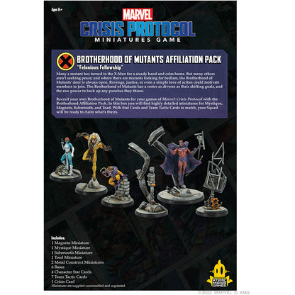 Image of Marvel Crisis Protocol Brotherhood of Mutants Affiliation Pack Expansion CP140EN