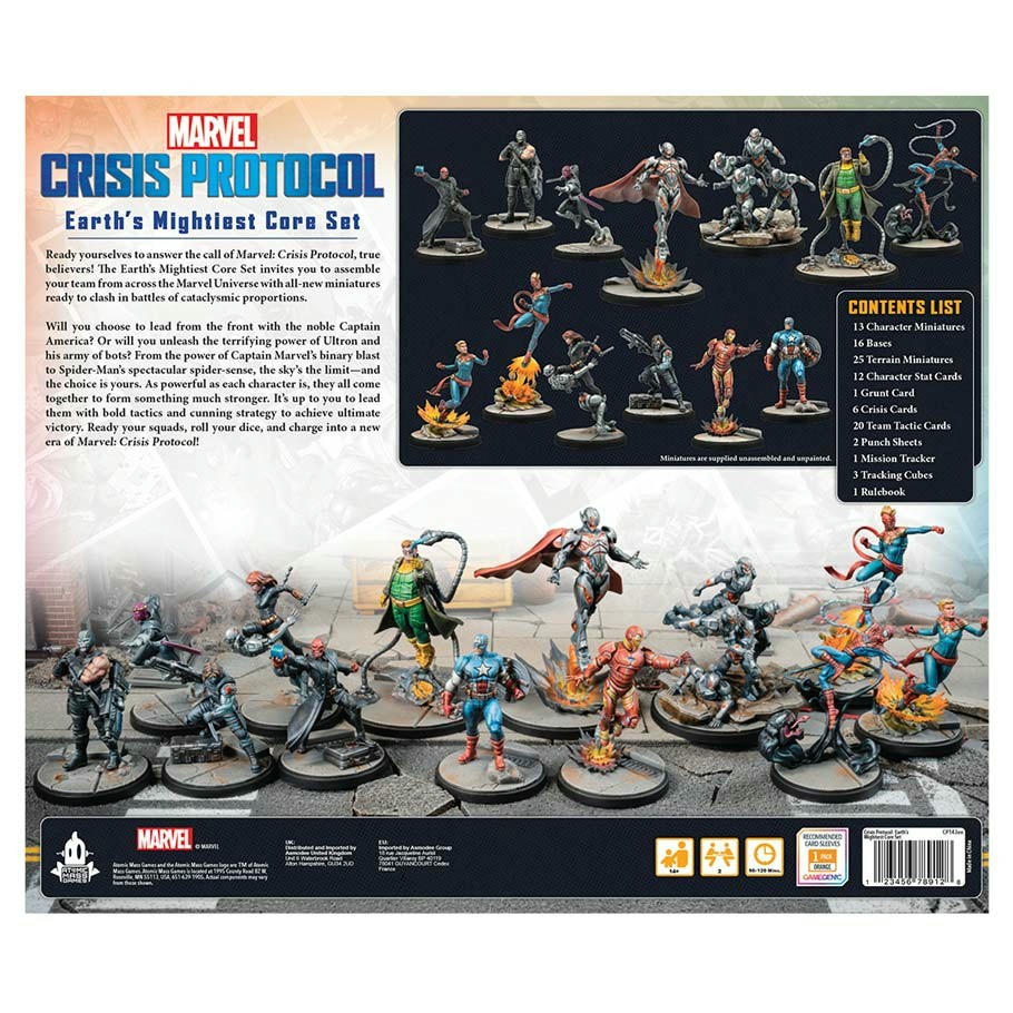 Image of Marvel Crisis Protocol Miniatures Game: Earth's Mightiest Core Set ASMCP143EN