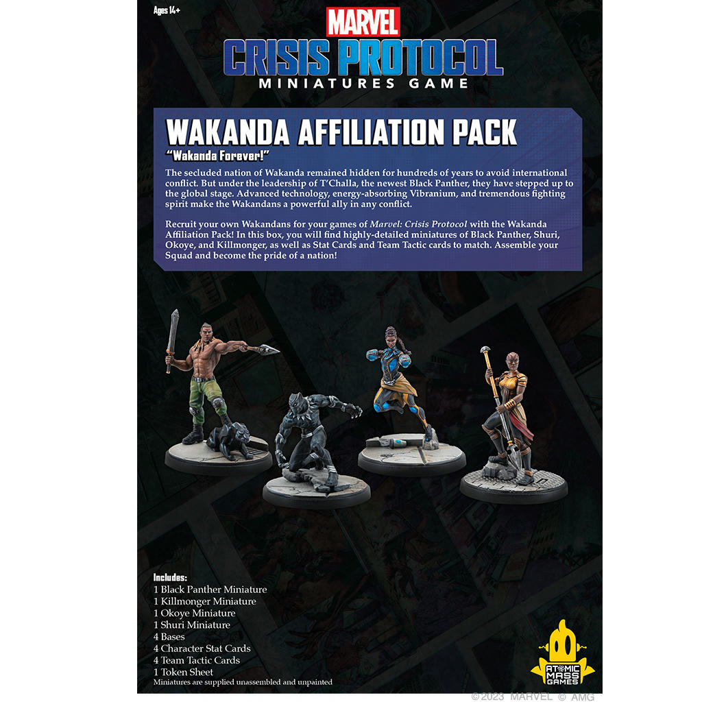 Image of Marvel Crisis Protocol Wakanda Affiliation Pack Expansion ASMCP147EN