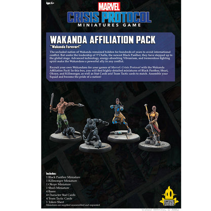 Image of Marvel Crisis Protocol Wakanda Affiliation Pack Expansion ASMCP147EN