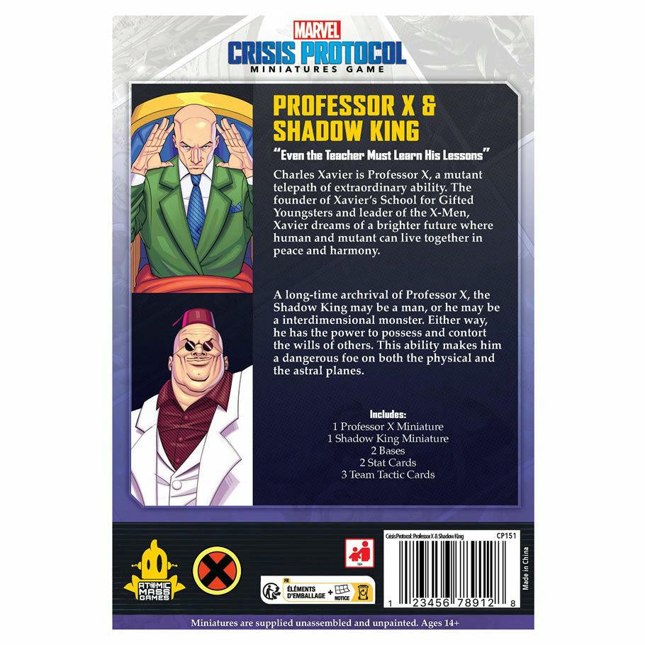 Image of Marvel Crisis Protocol Miniatures Game Professor X & Shadow King Character Pack