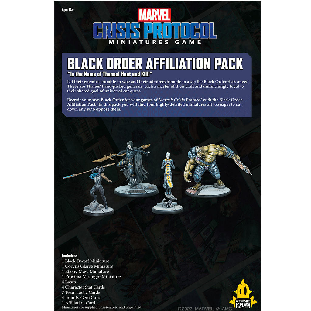 Image of Marvel Crisis Protocol Black Order Affiliation Expansion Pack ASMCP159EN