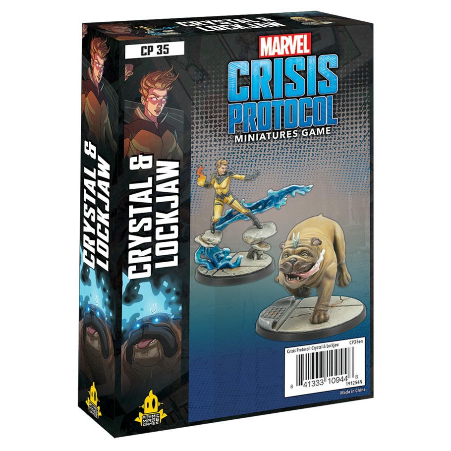 Image of Marvel Crisis Protocol Miniatures Game Crystal & Lockjaw Character Expansion