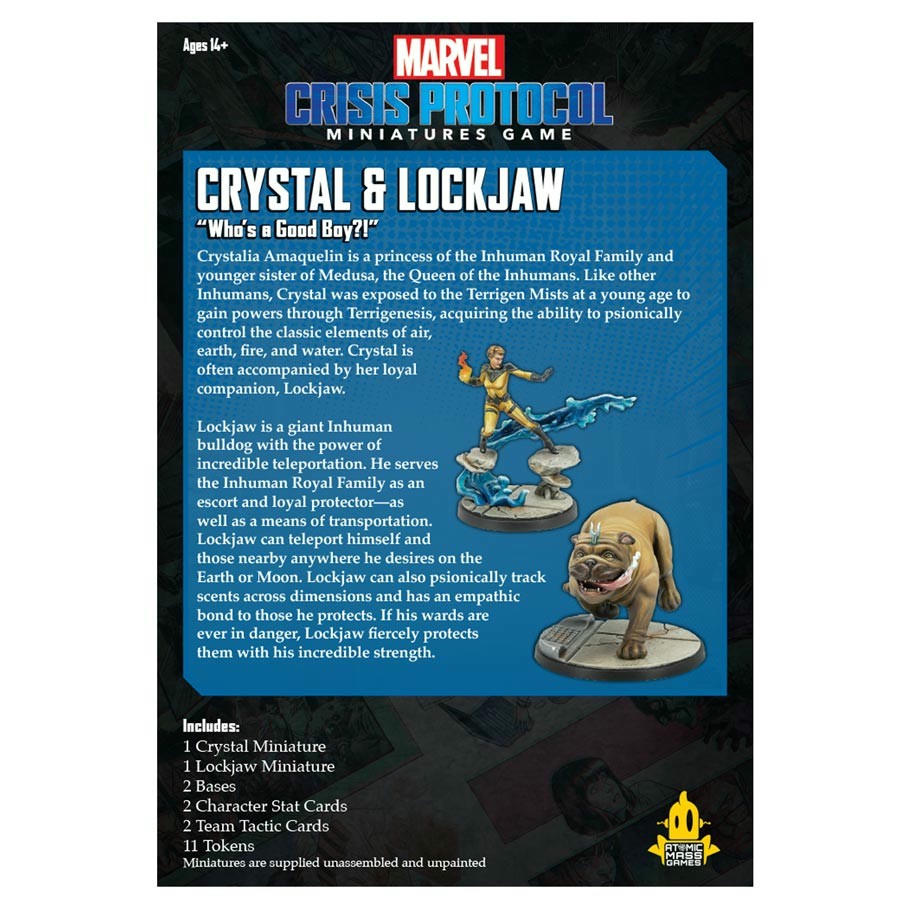 Image of Marvel Crisis Protocol Miniatures Game Crystal & Lockjaw Character Expansion