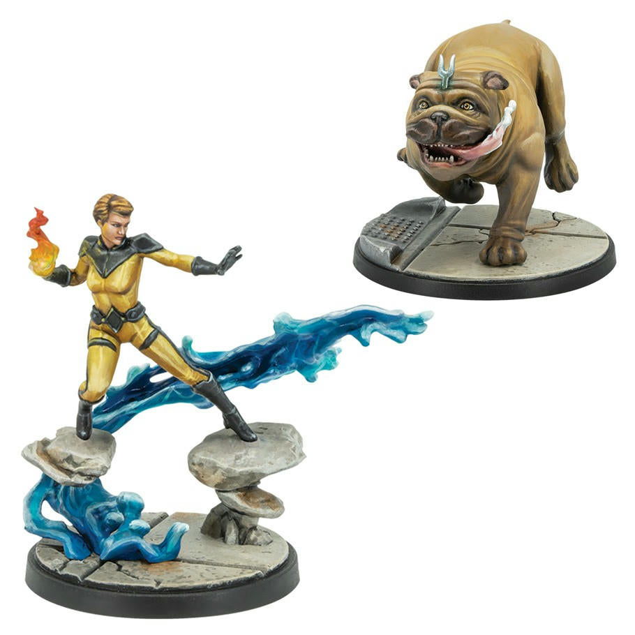 Image of Marvel Crisis Protocol Miniatures Game Crystal & Lockjaw Character Expansion