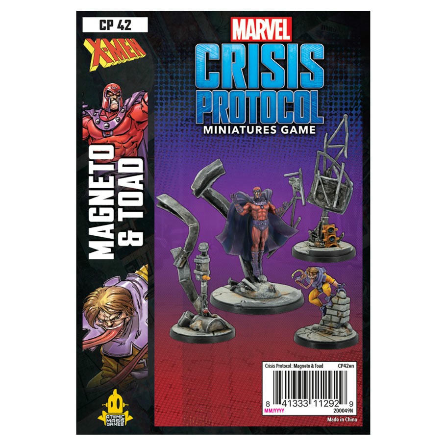 Image of Marvel Crisis Protocol Miniatures Game Magneto & Toad Character Expansion