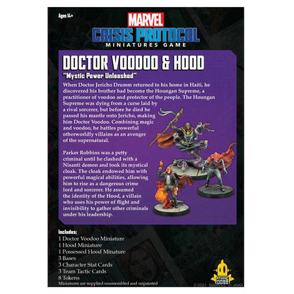 Image of Marvel Crisis Protocol Game Doctor Voodoo & Hood Expansion ASMCP65