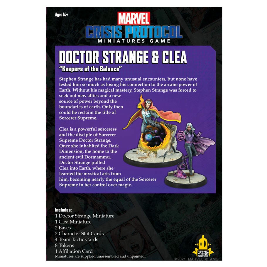 Image of Marvel Crisis Protocol Game Doctor Strange & Clea Expansion ASMCP67