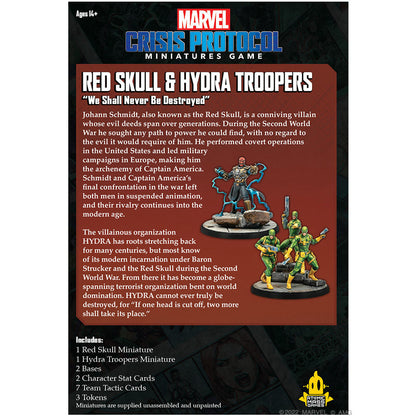 Image of Marvel Crisis Protocol Red Skull & Hydra Troopers Expansion ASMCP74EN