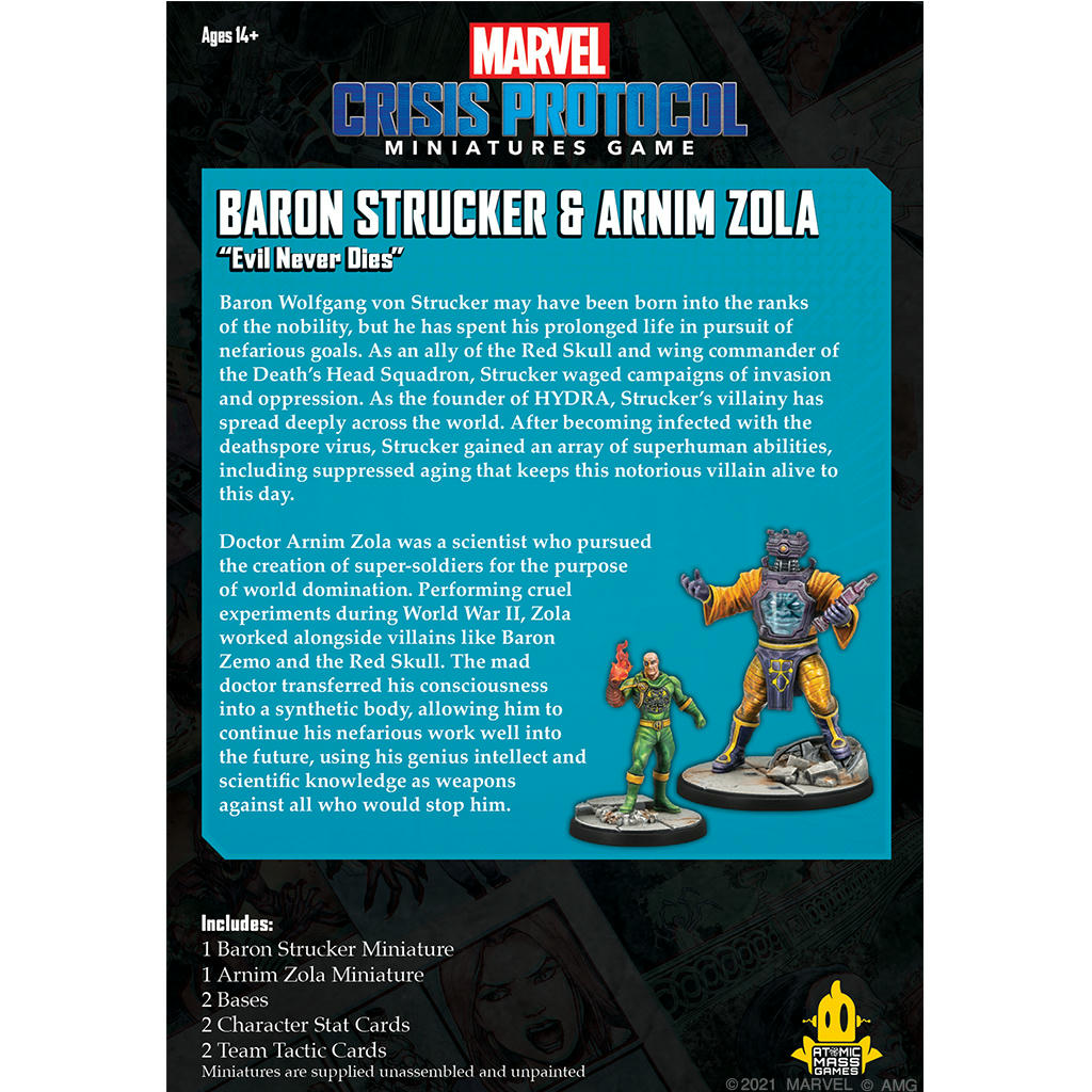 Image of Marvel Crisis Protocol Baron Strucker and Arnim Zola Expansion 