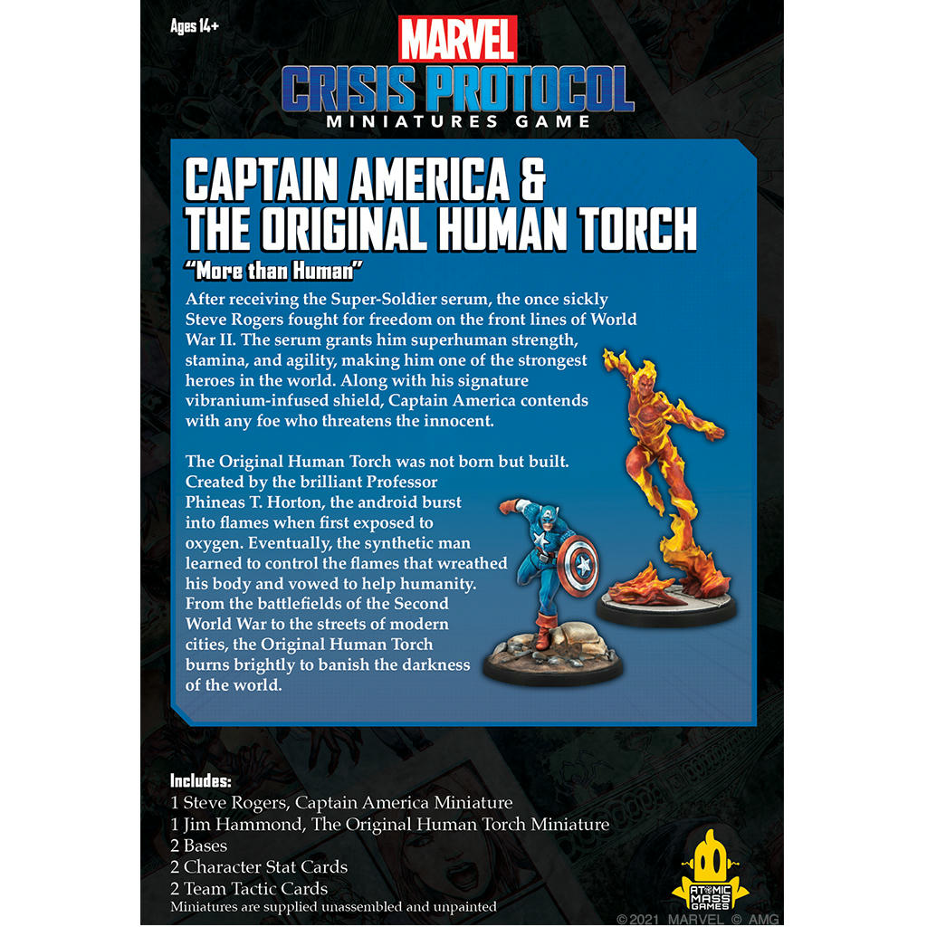 Image of Marvel Crisis Protocol Captain America & The Original Human Torch Expansion