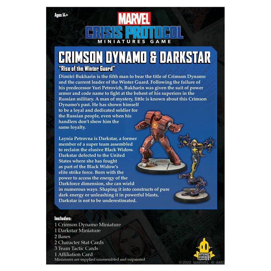 Image of Marvel Crisis Protocol Crimson Dynamo & Darkstar Expansion ASMCP88EN