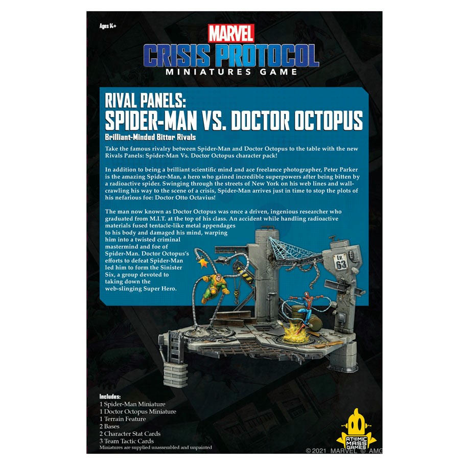 Image of Marvel Crisis Protocol Game Rival Panels Spider-Man vs Doctor Octopus ASMCPE01