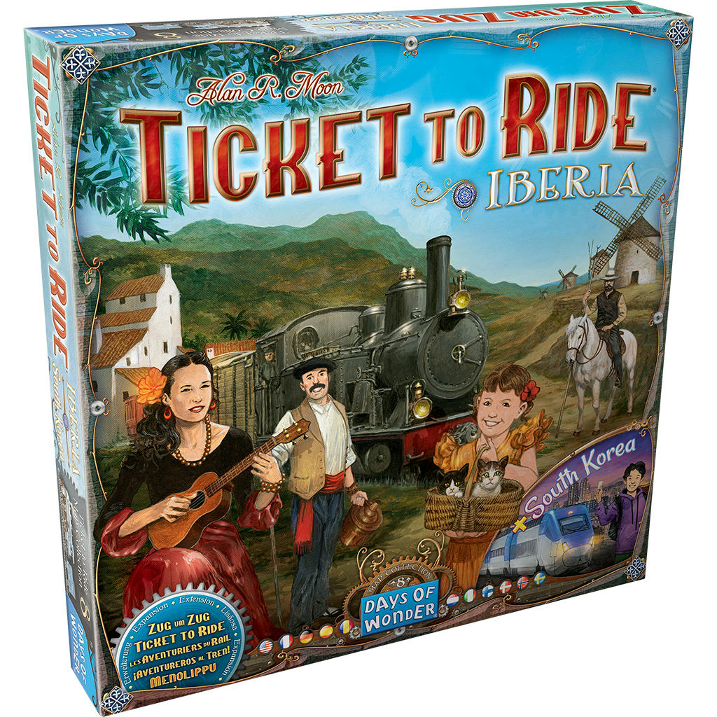 Image of Ticket to Ride: Iberia/South Korea Map Pack Expansion by Days of Wonder 