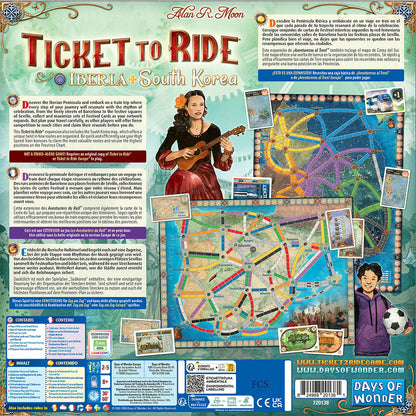 Image of Ticket to Ride: Iberia/South Korea Map Pack Expansion by Days of Wonder 