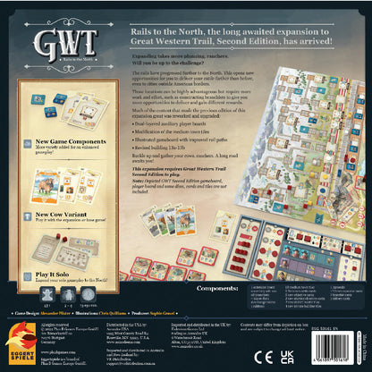 Image of Great Western Trail 2nd Edition Board Game: Rails to the North Expansion