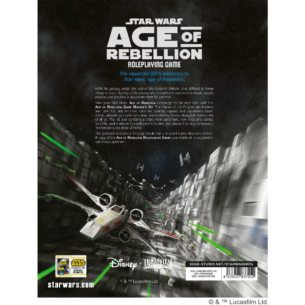 Image of Star Wars Age of Rebellion RPG: Game Master's Kit Edge Studios ASMESSWA03EN